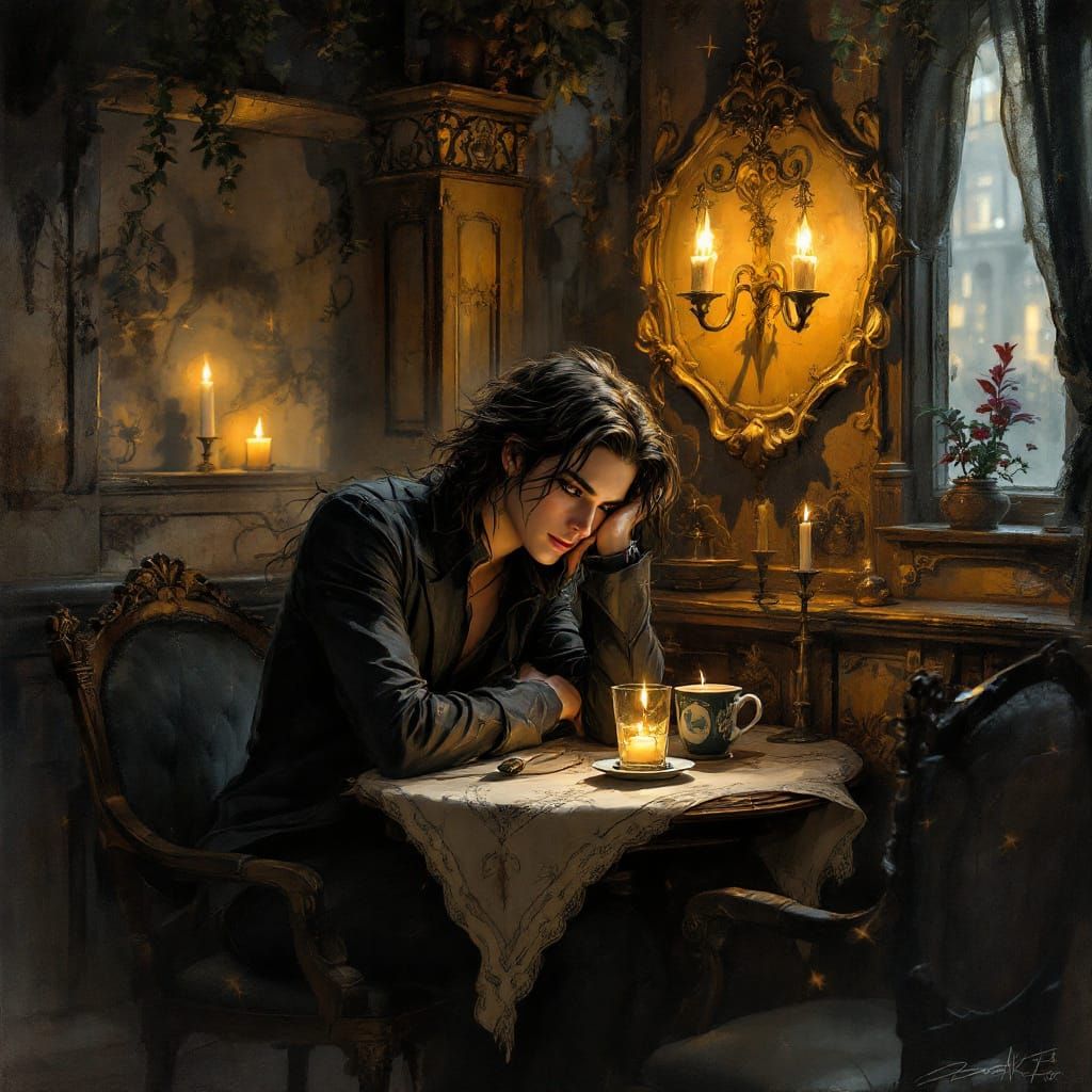 Seeping that enchanted liquid