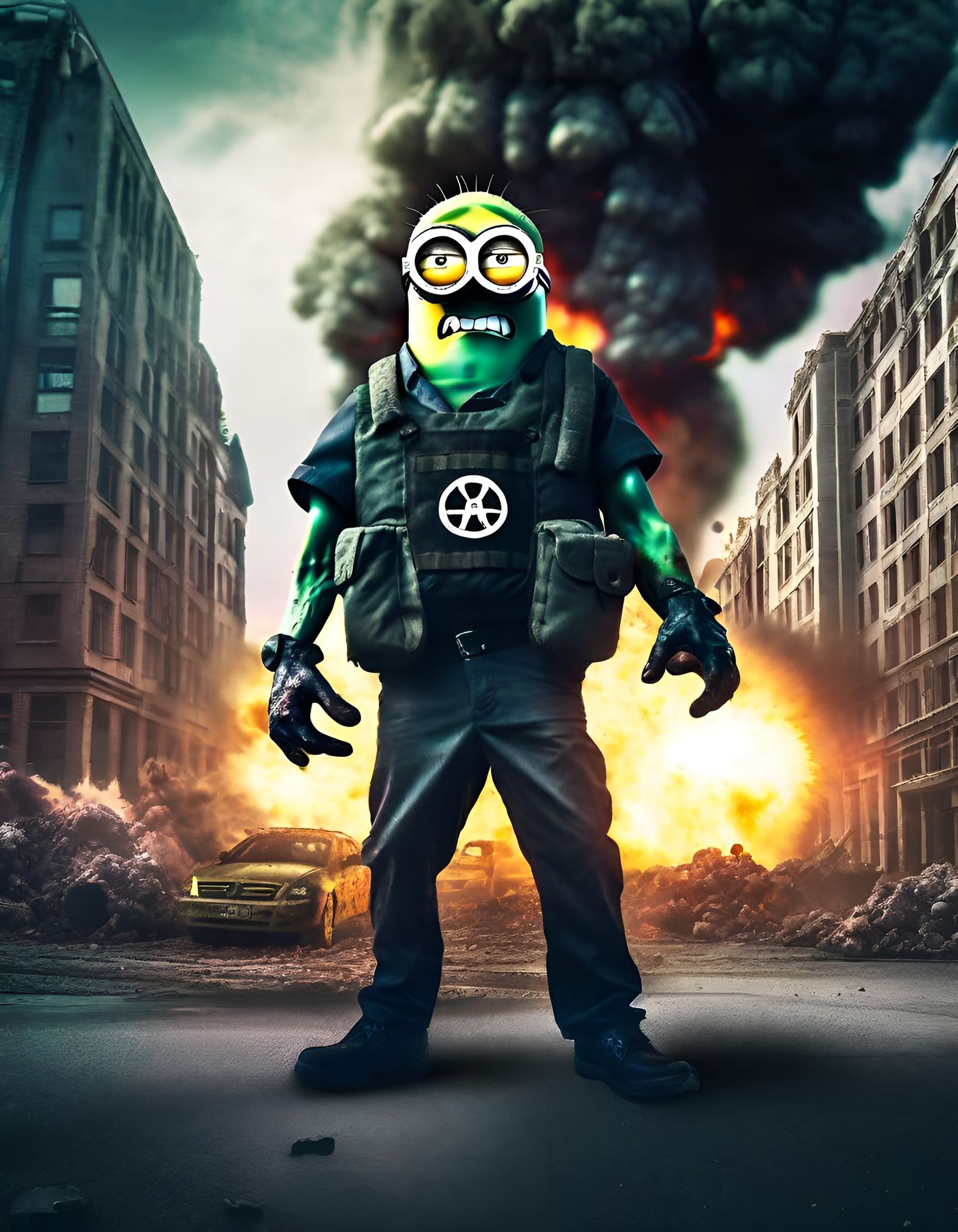 Crazy Minion - AI Generated Artwork - NightCafe Creator