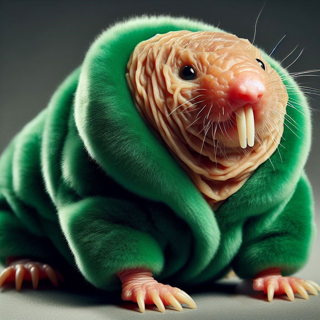 Naked-Mole-Rat in a Fake Fur Coat