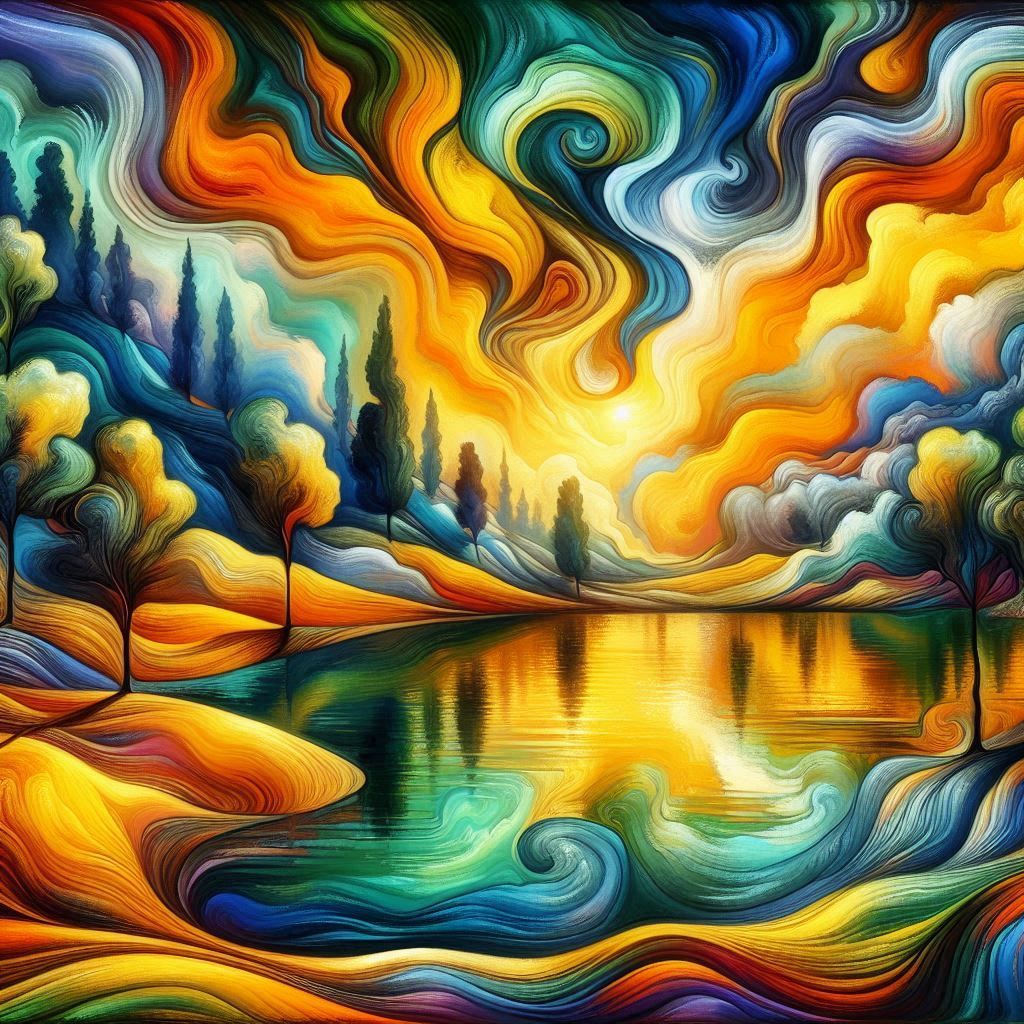 Expressionist landscape