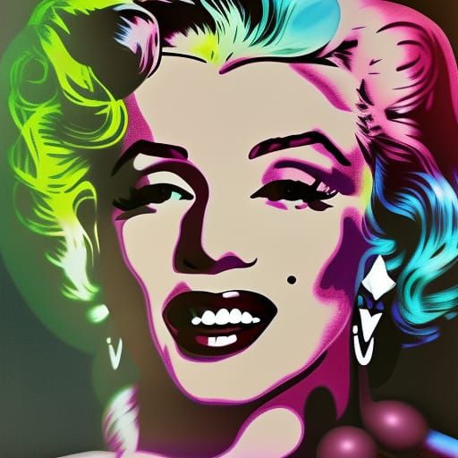 Marilyn Monroe #4 - AI Generated Artwork - NightCafe Creator