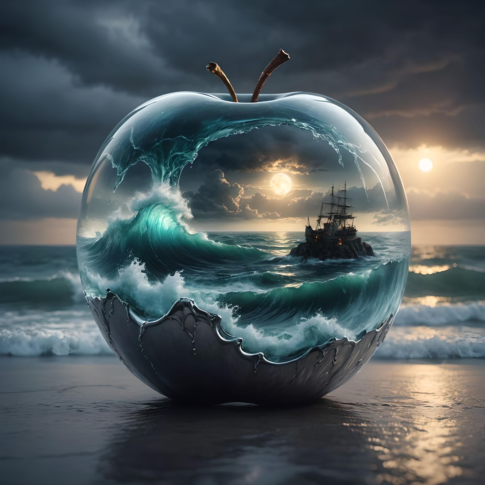 imaginative apple  by @EB