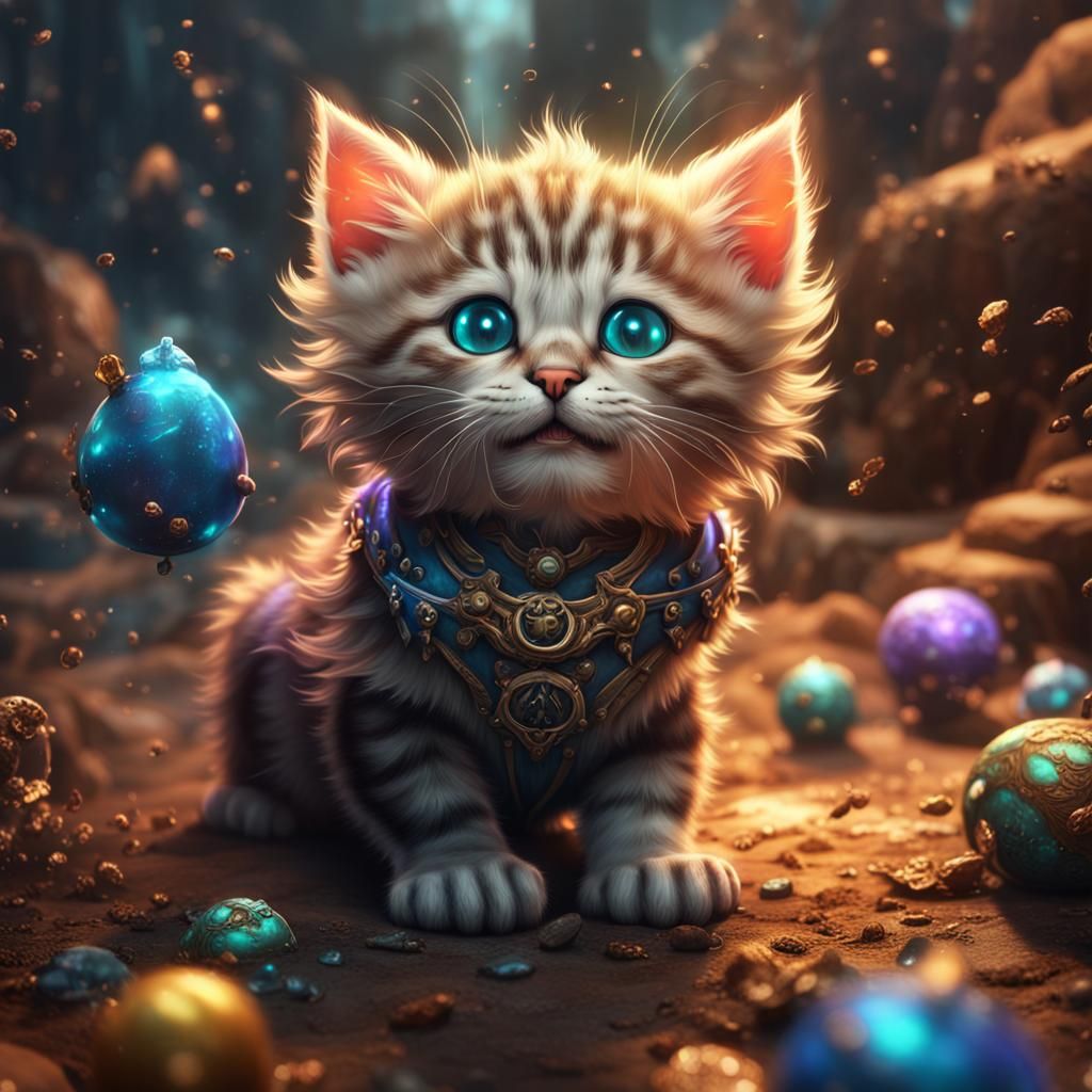  happy kitten  by @undefined