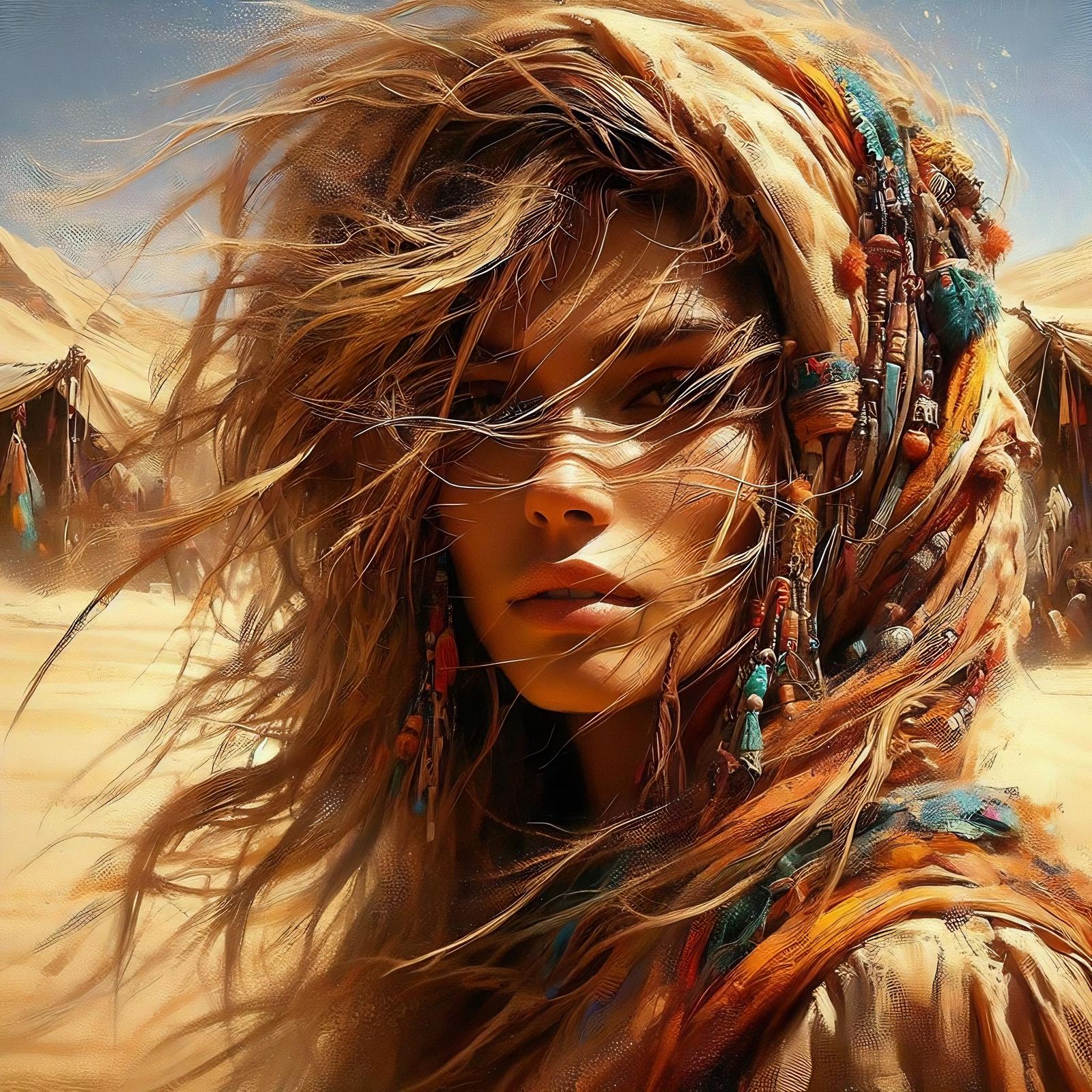 Blonde Bedouin Woman