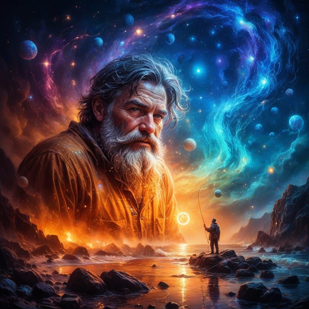 Celestial Fisherman of the Star Sea 🎣✨