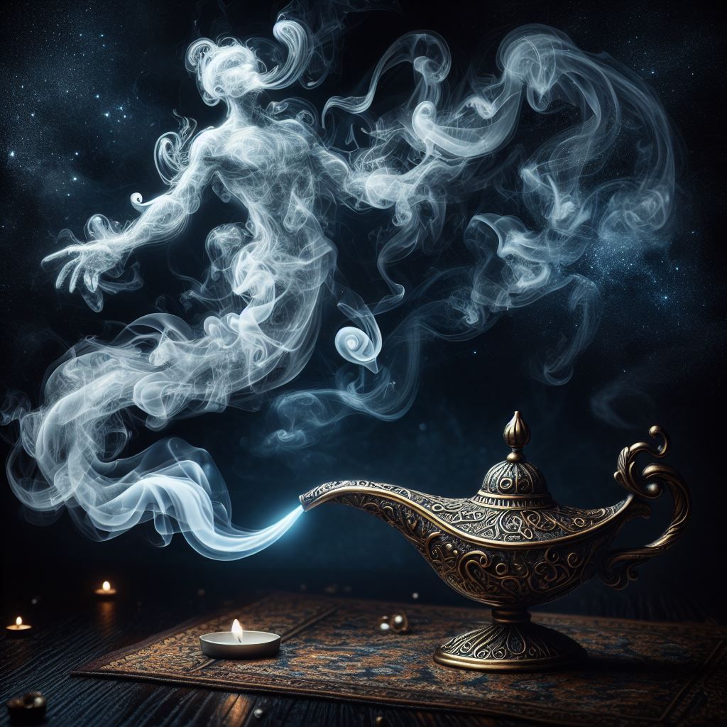 gnie de la lampe viens !