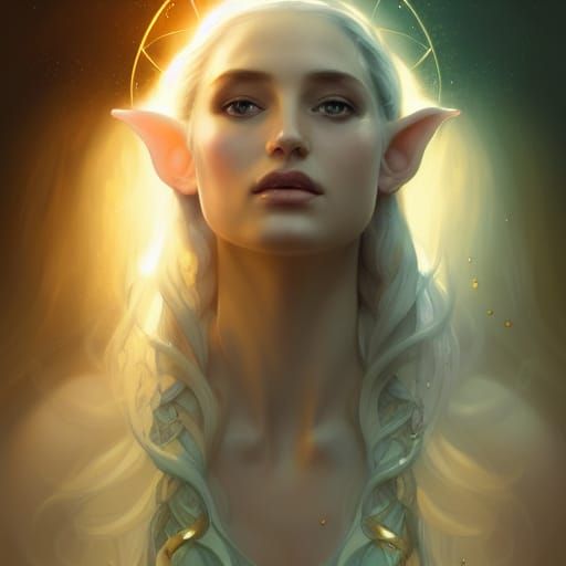 Elvish Queen Goddess of Light - AI Generated Artwork - NightCafe Creator