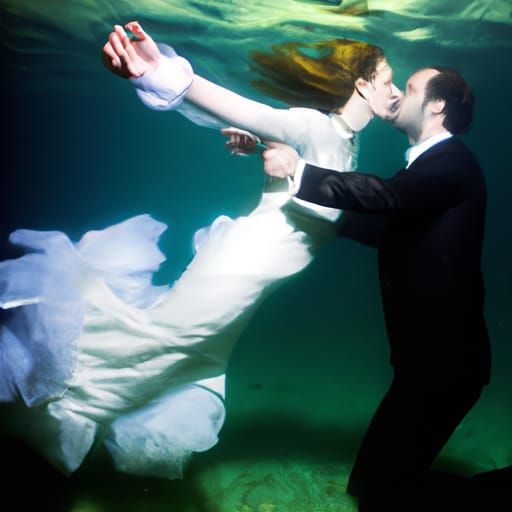 Underwater romance - AI Generated Artwork - NightCafe Creator