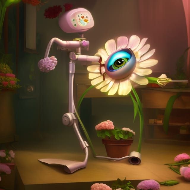 Flower maker machine AI Generated Artwork NightCafe Creator