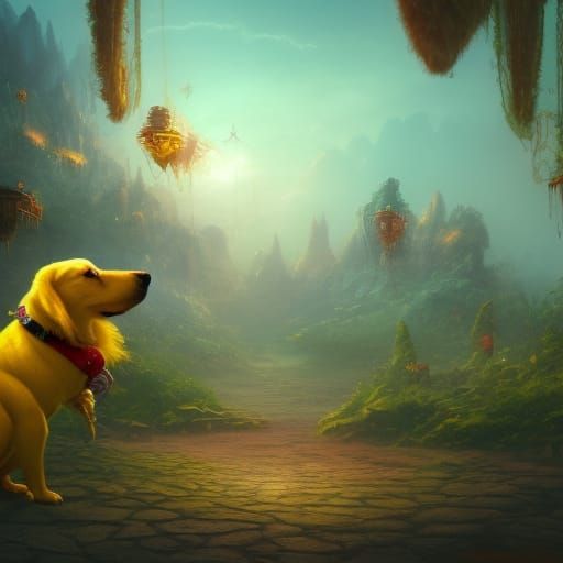 Banana dog AI Generated Artwork NightCafe Creator