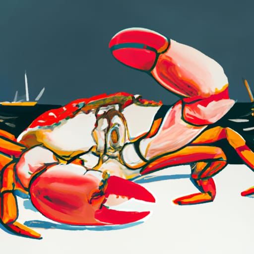 bodybuilder crab AI Generated Artwork NightCafe Creator