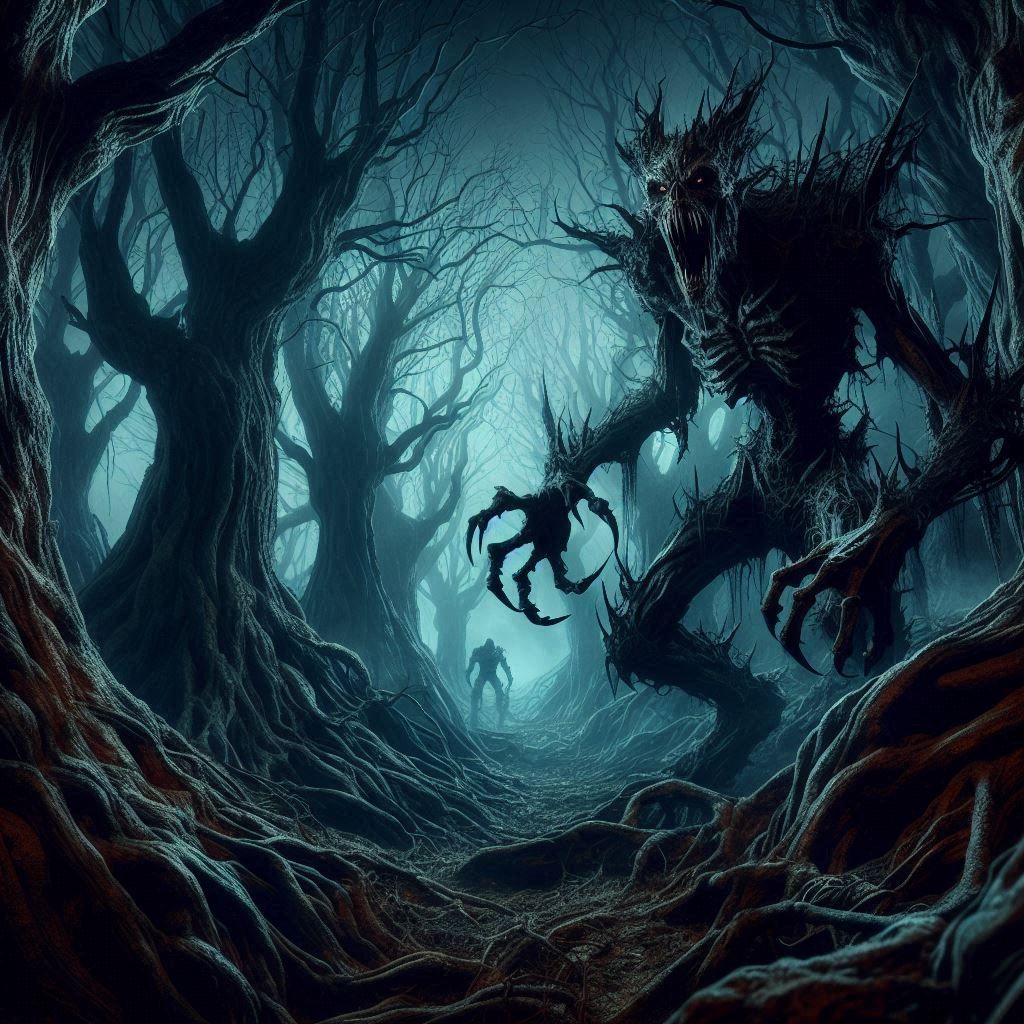 You got lost in the dark forest and took a wrong turn...