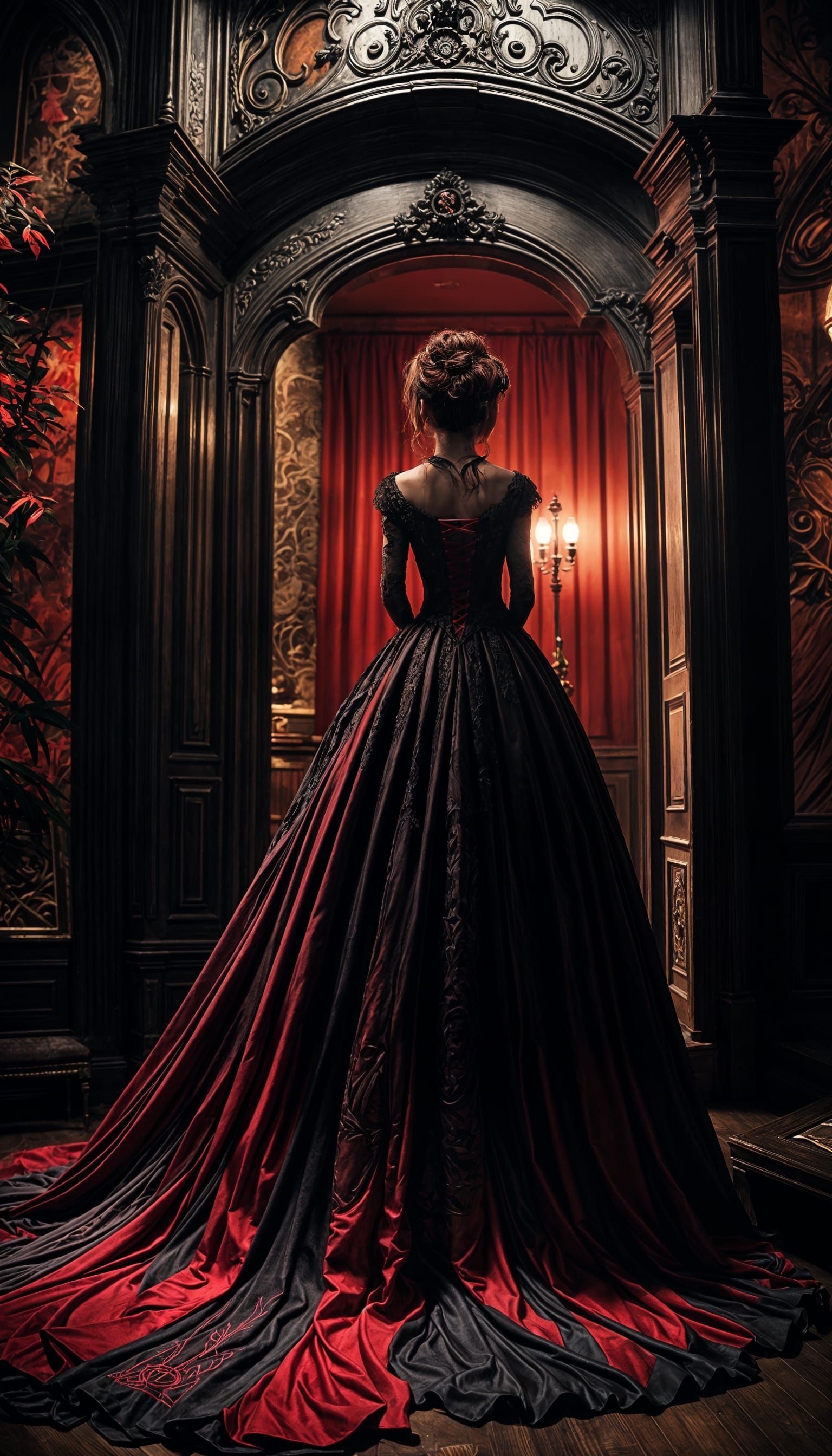 Gothic gown   by @Sithharley