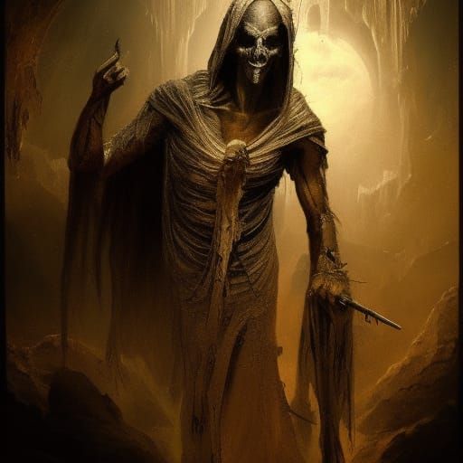 An ancient mummy
