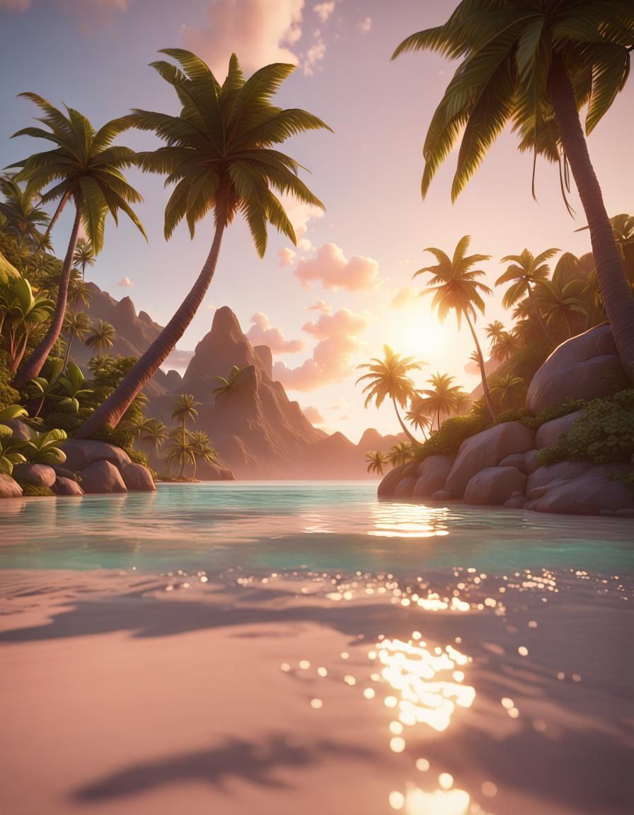 Polynesian landscape 3  by @Apollo_birth