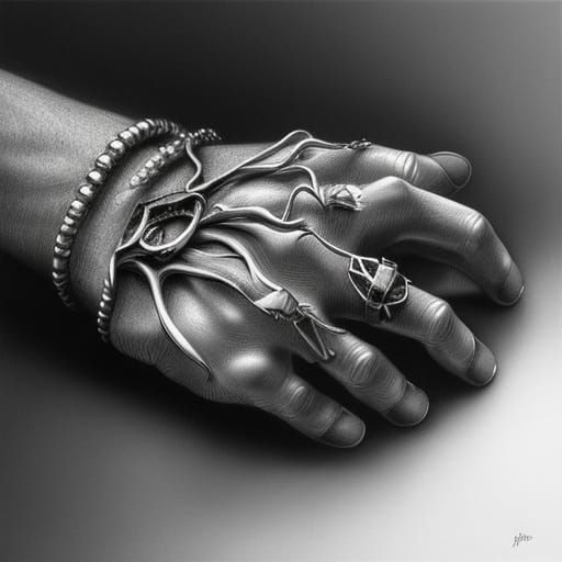 sketch of hands  by @Bera