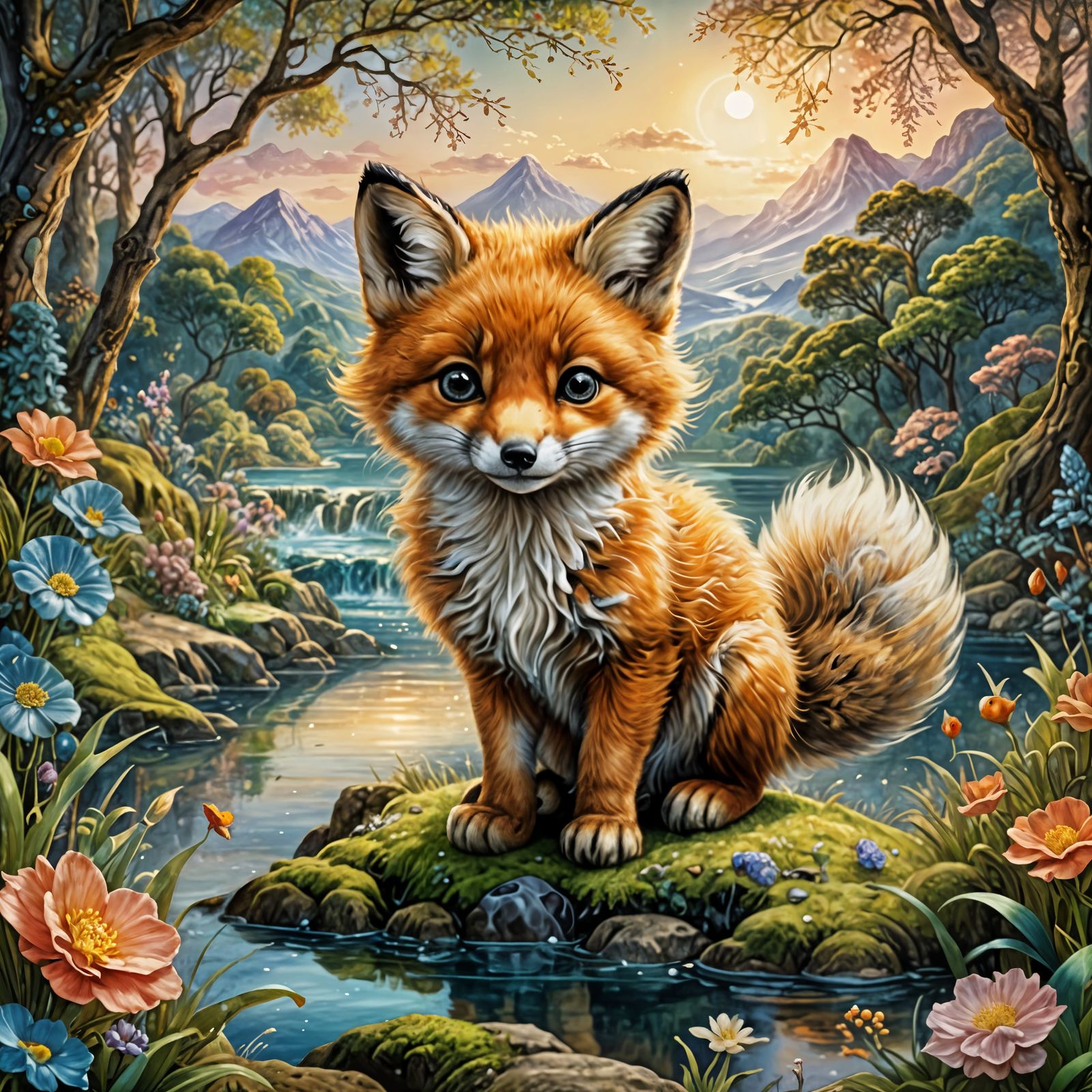 curious fox  by @Charlotti