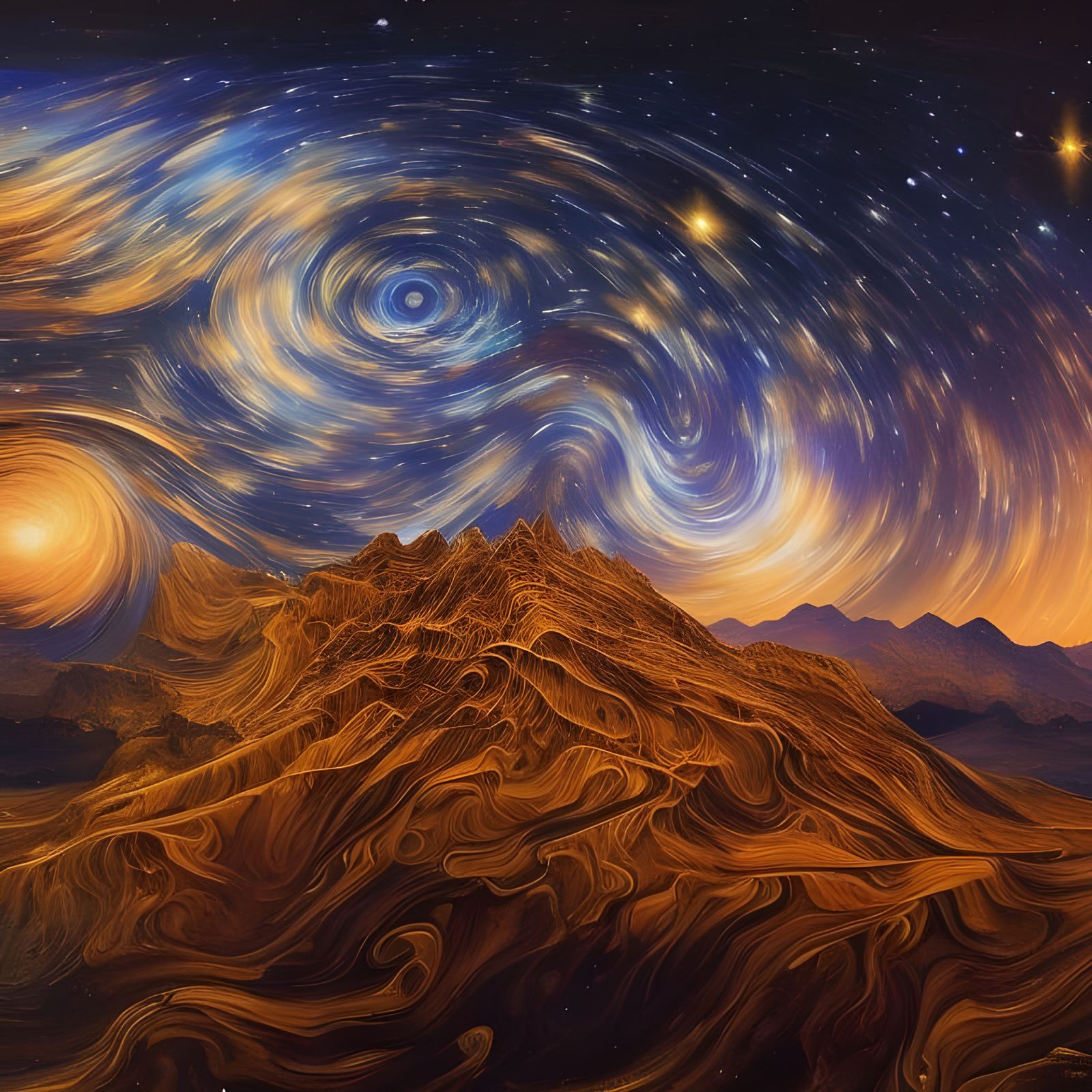 Sky and Mountains