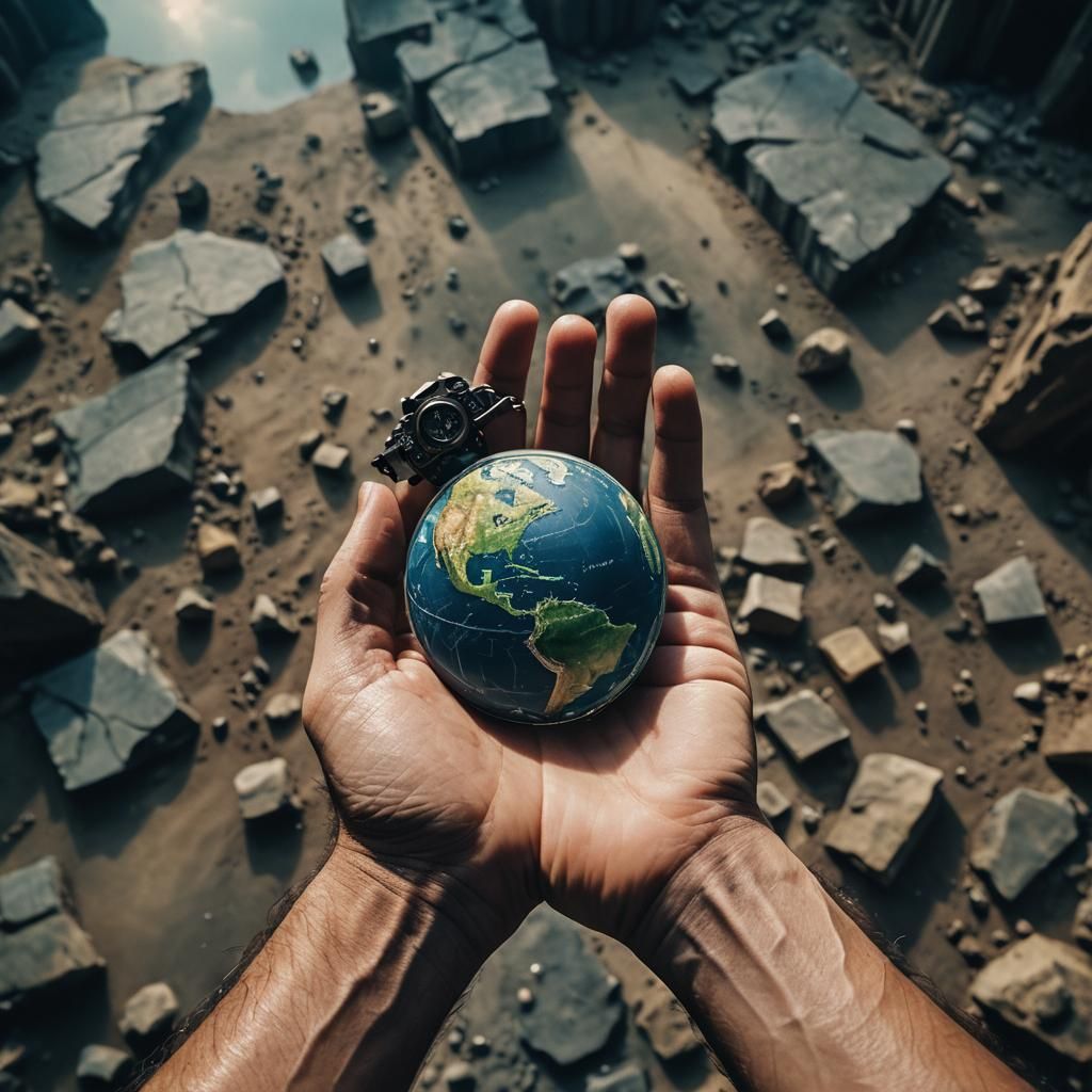 The world on an hand