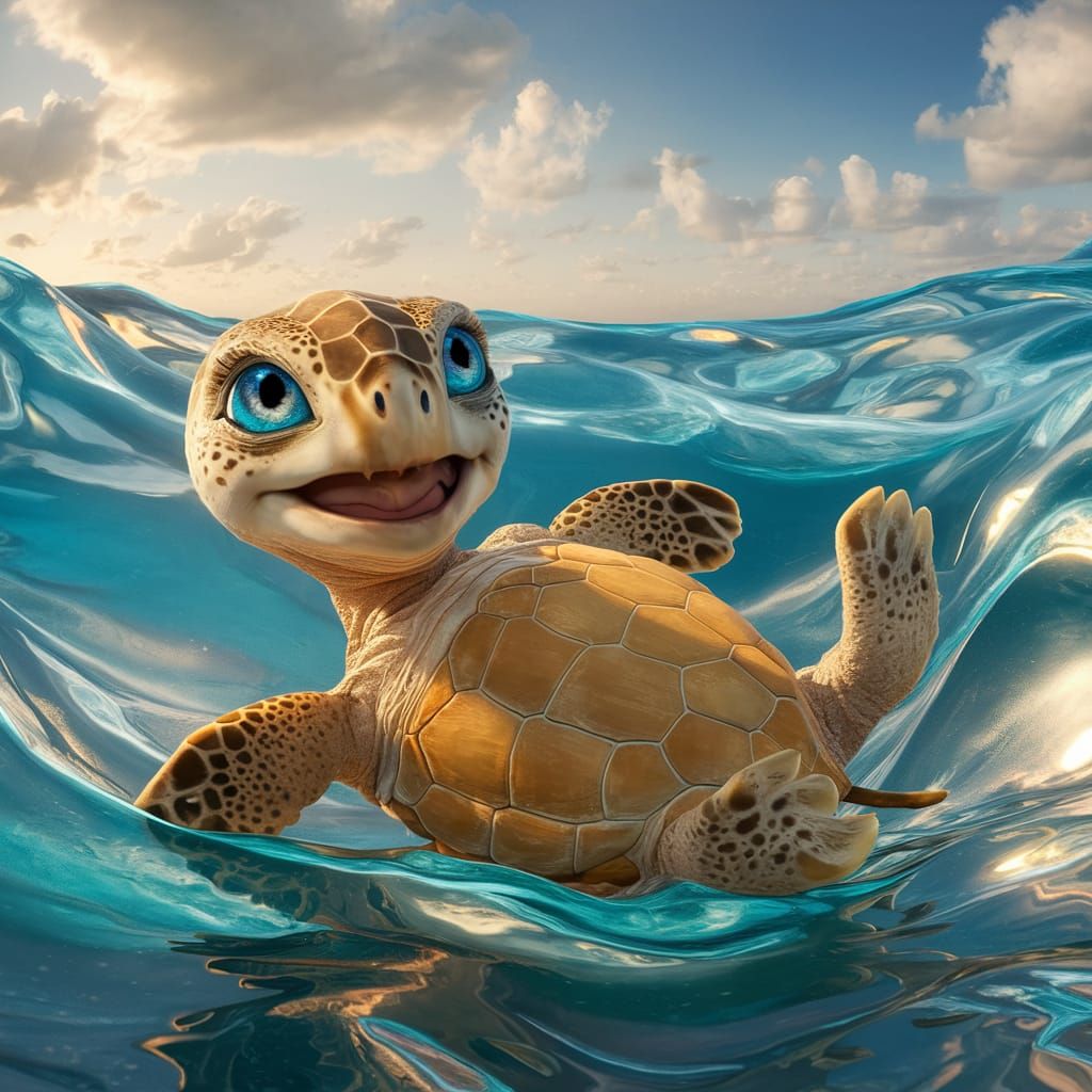 Sea Turtle says Hi