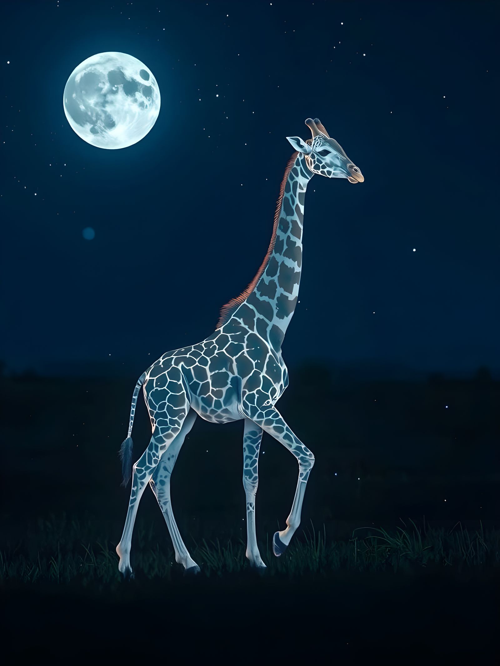 Hologram giraffe 🦒  by @Lore 