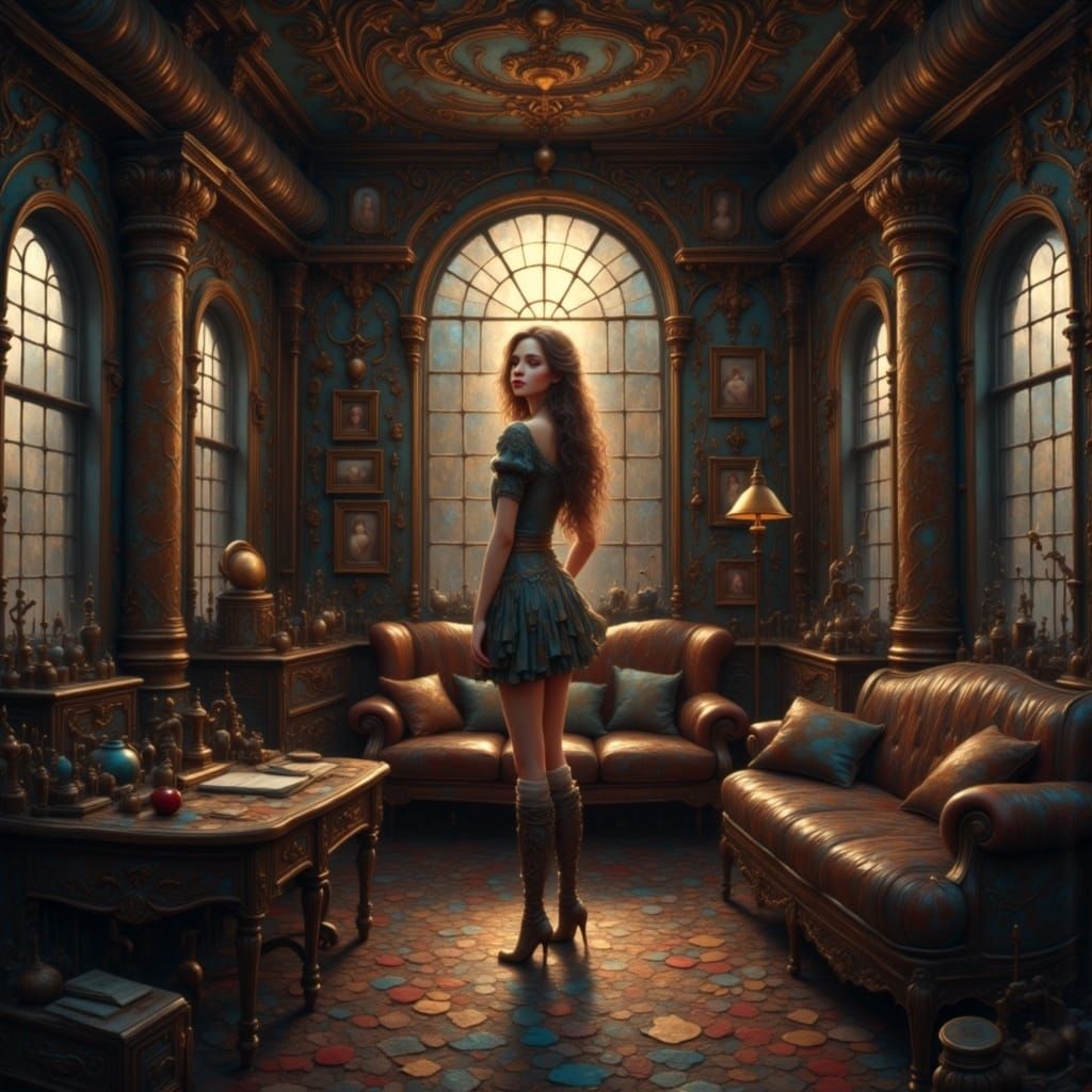 In hidden shadows, where echoes stray
A silent nurse tends the night away
Her heart is weary, yet strong and true
In the rust-filled room, s...