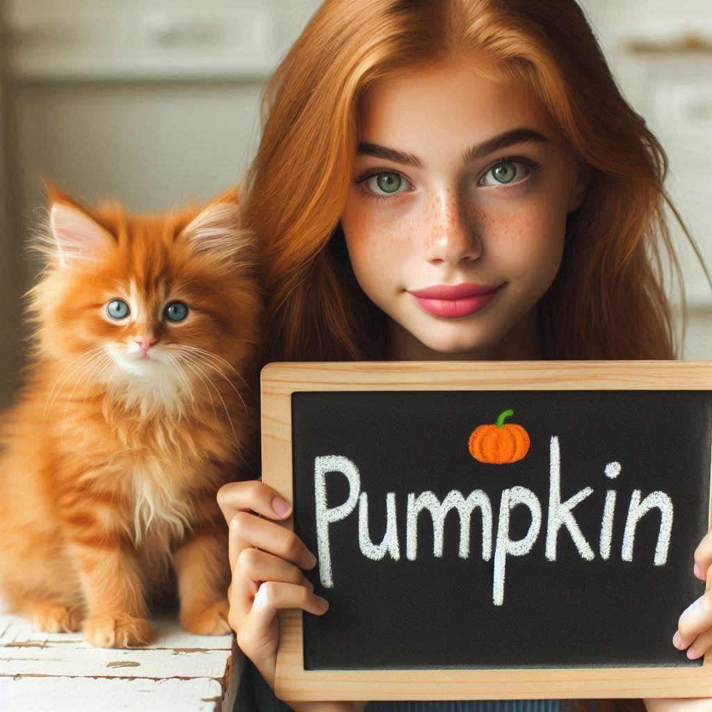 His name is pumpkin!