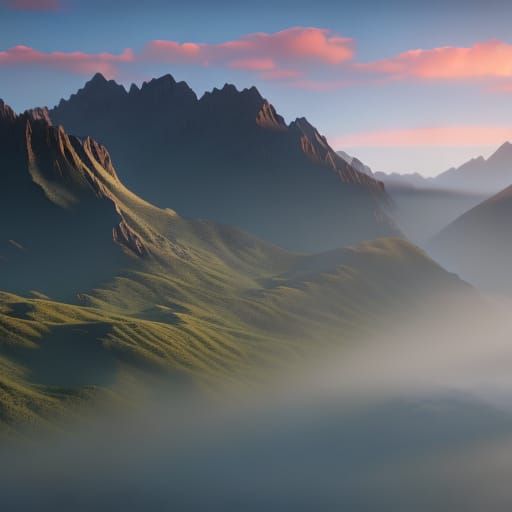 Sunrise over the mountains