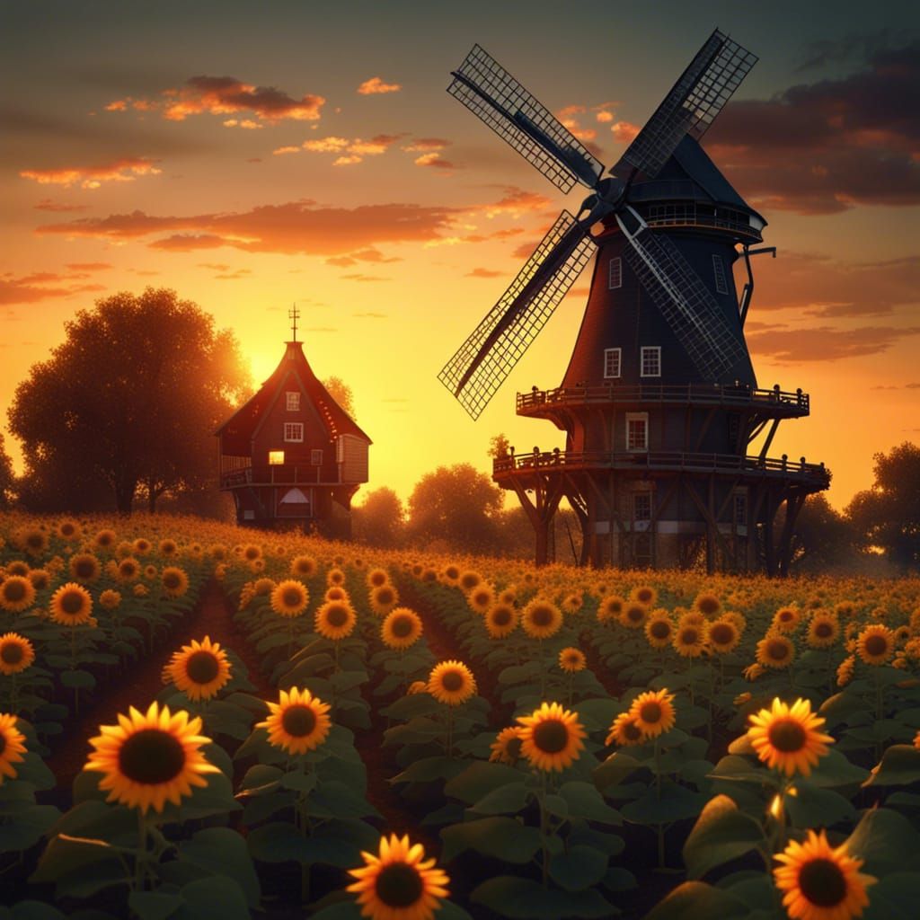 Dutch windmill.  by @Worcestershiresauce