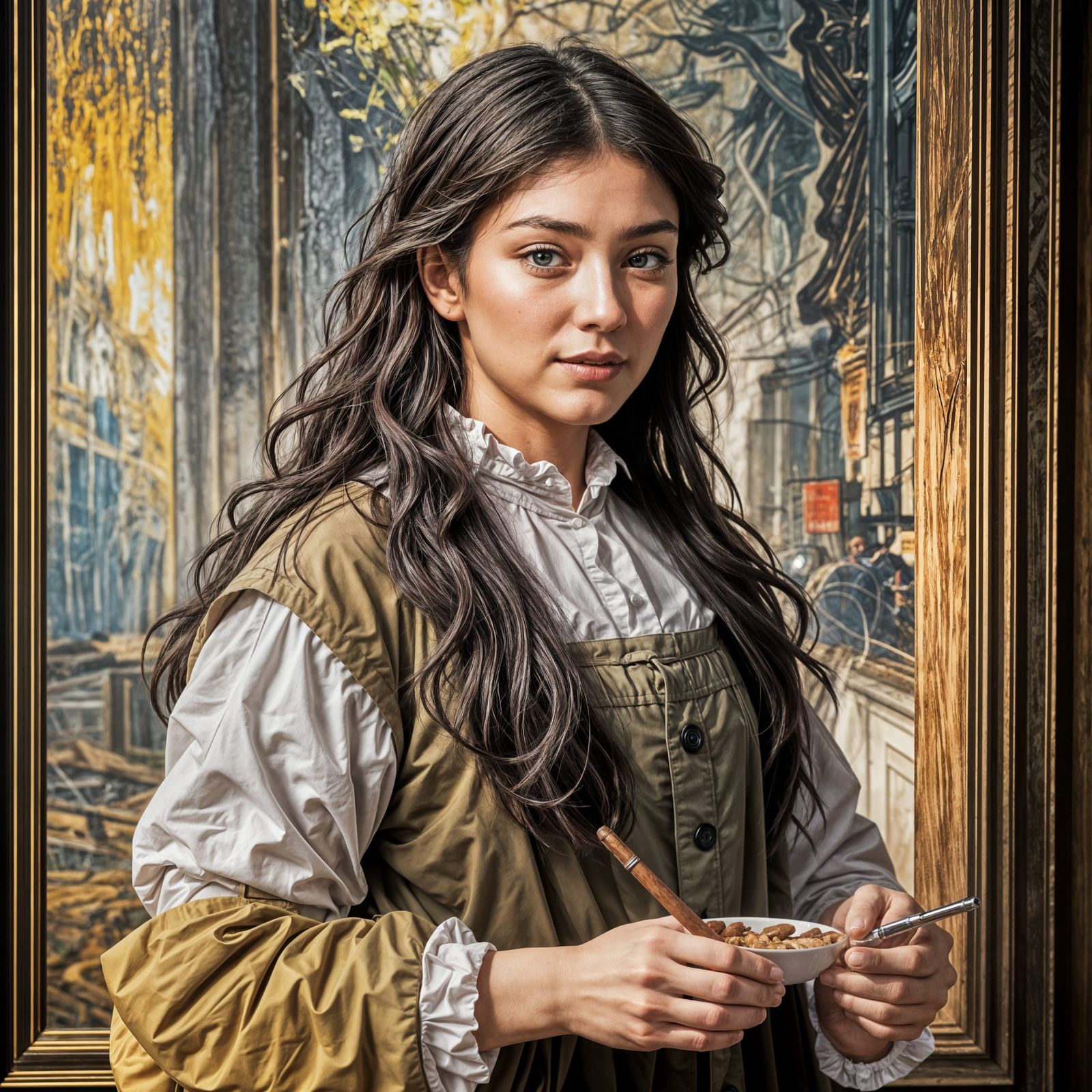 Golden Morning in a Sunlit Atelier