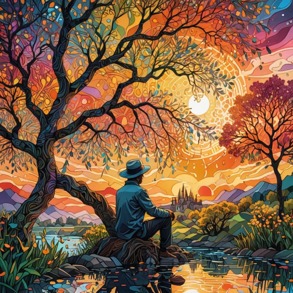 Watching the Sun Set  by @Trebol