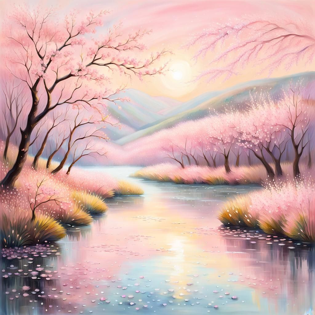 Soft pink hues  by @Larisa Aadhya