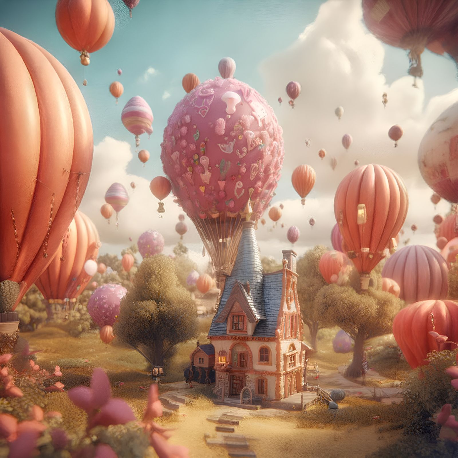 Midjourney: “Up” house vibes