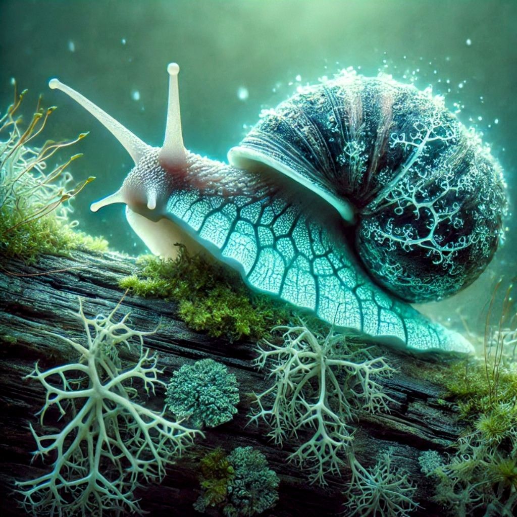 Bioluminescent Snail   by @Cthlooly 
