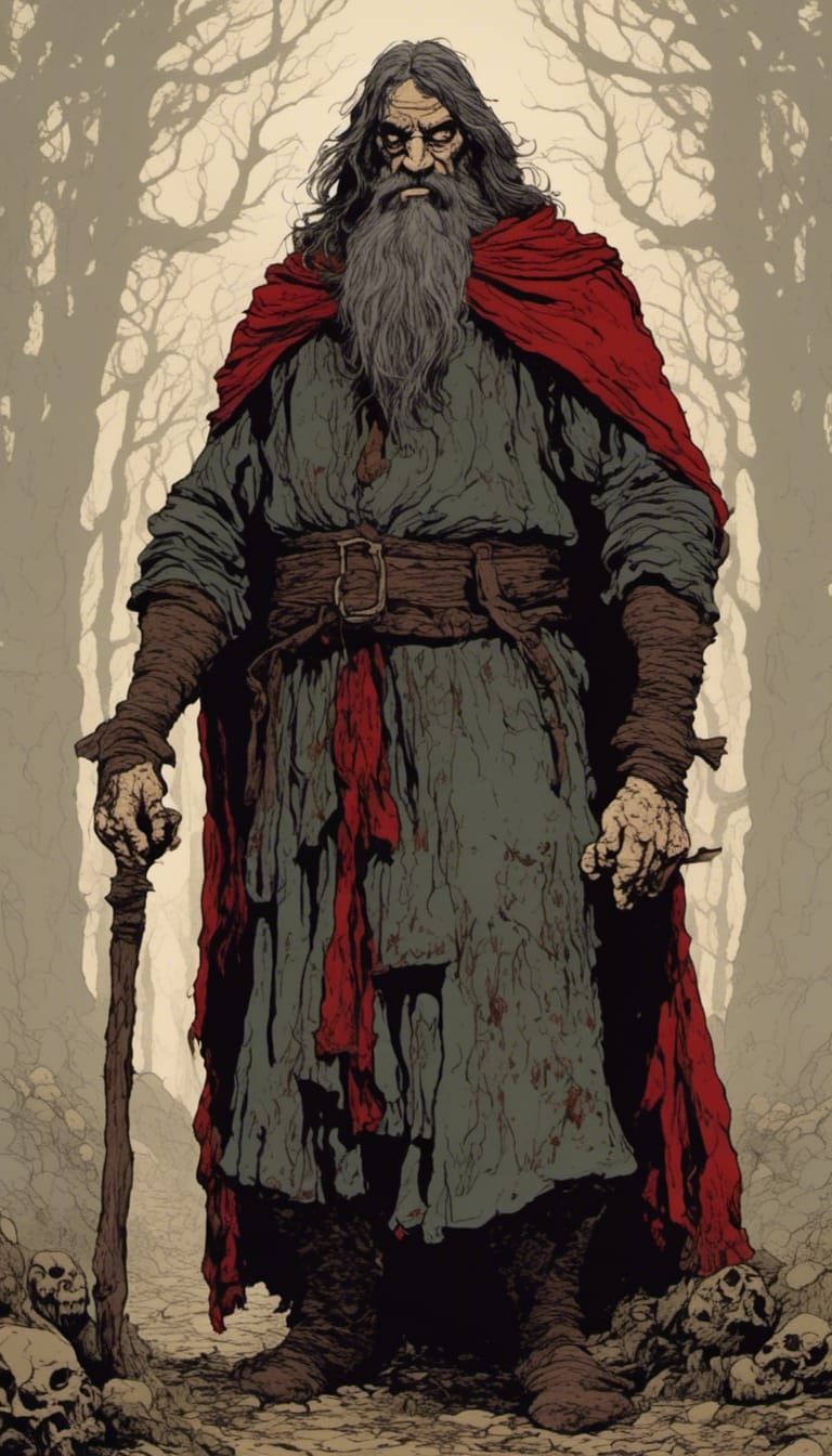 medieval zombie <lora:Bakshiesque:1.0> 