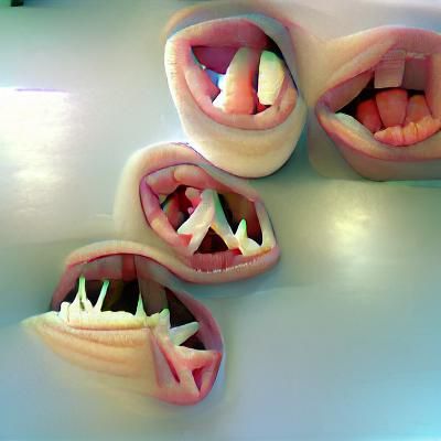 Mouths filled with teeth