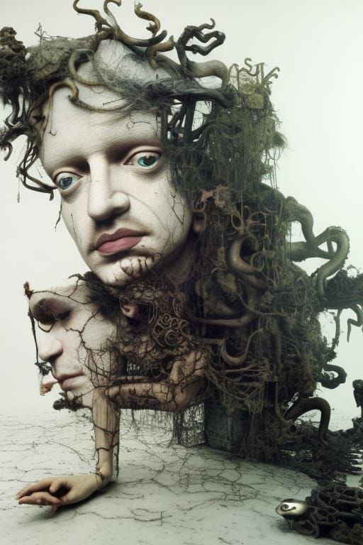 Surreal Doll Photograph in Hyperrealistic Style