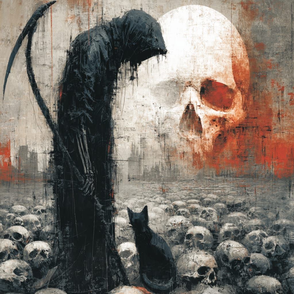 Grim Reaper from the shadows