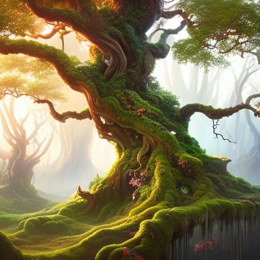 The Old Fairy Tree  by @Mister_Adien