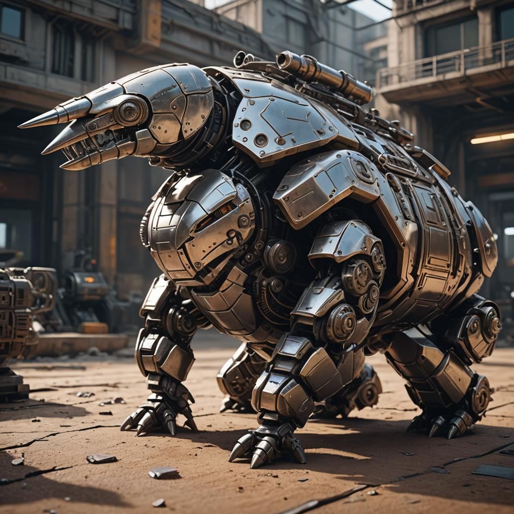 An armadillo tank
