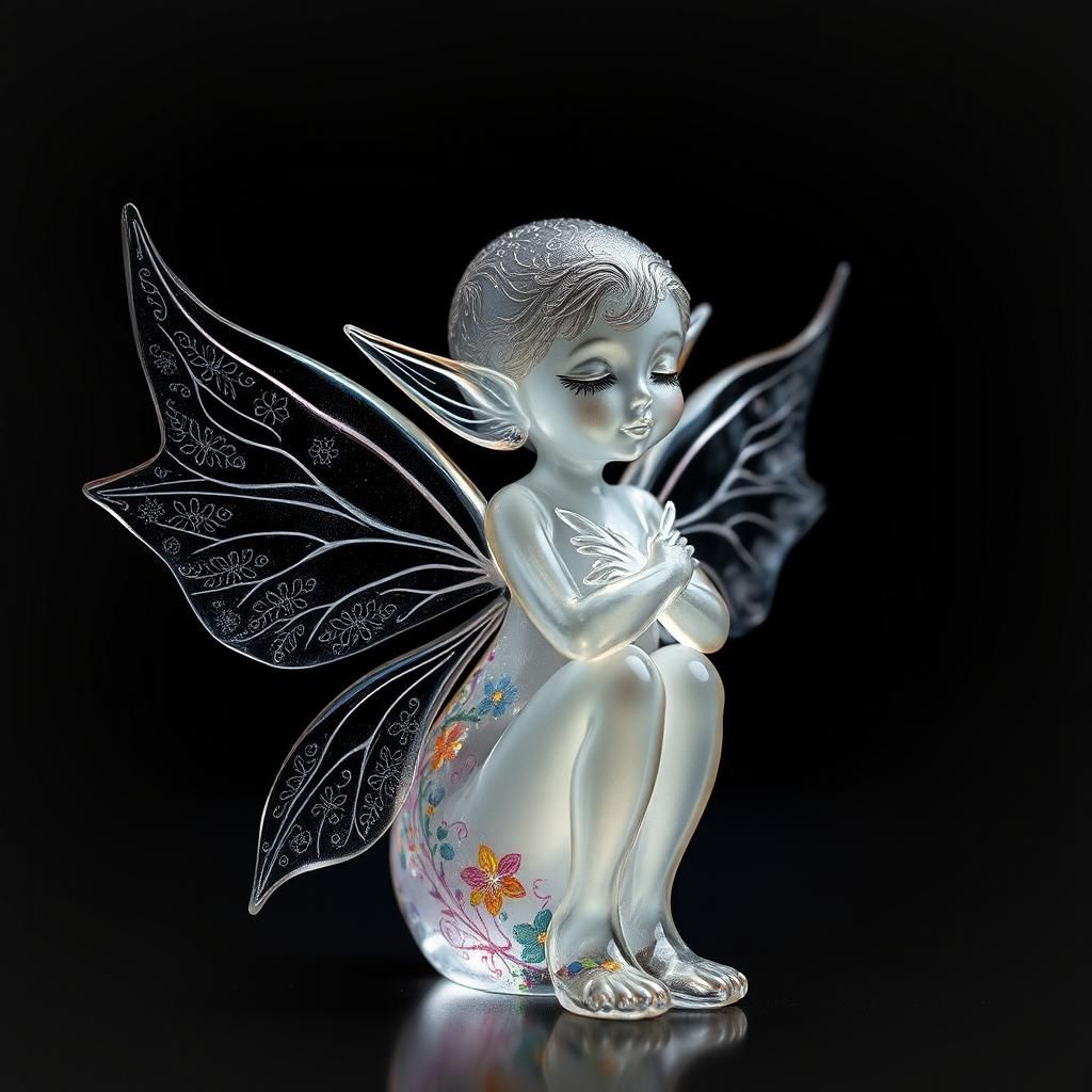 Enamelled Glass Figurine   by @GreenNails 