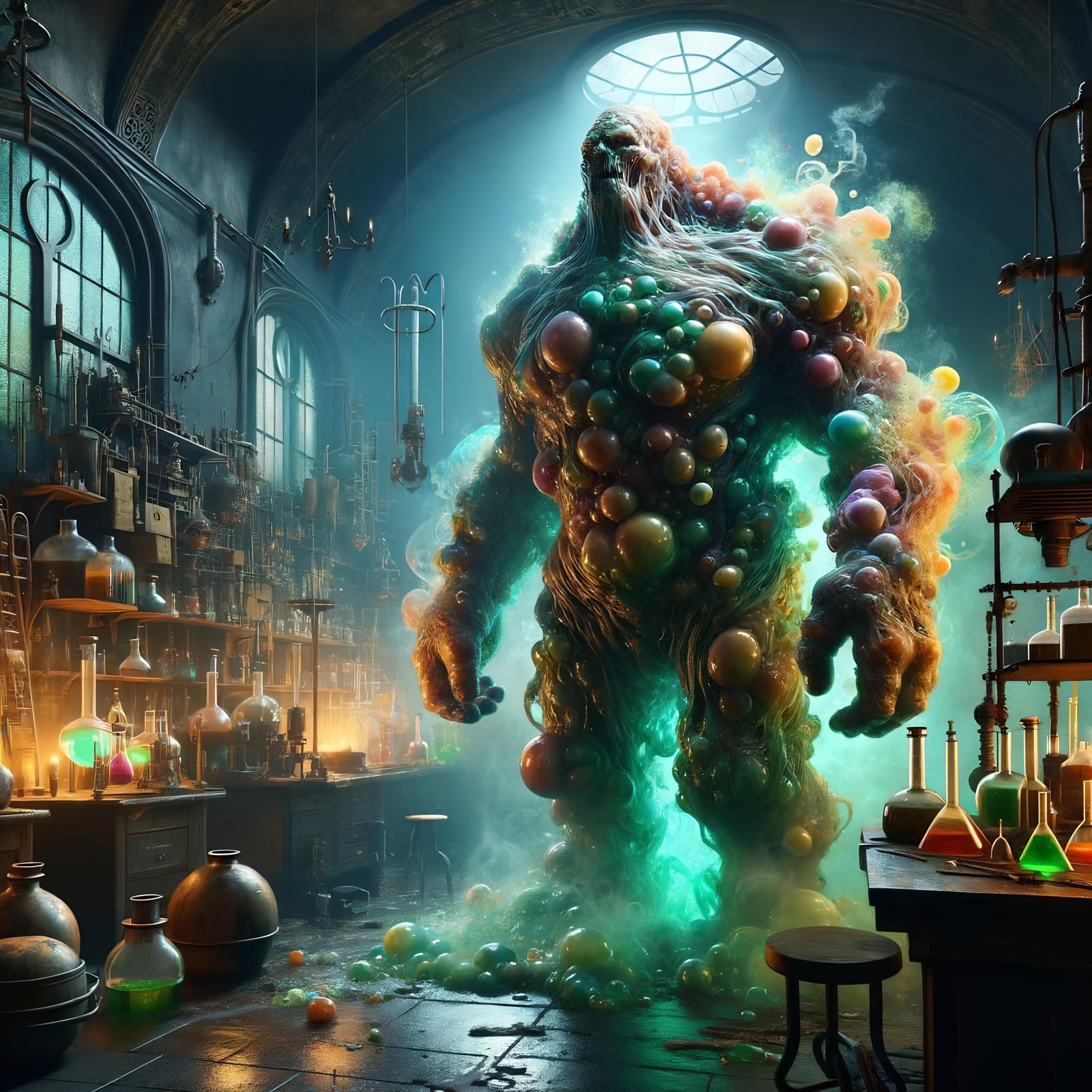 DND Series: Alchemical Golem (Monster) - AI Generated Artwork ...