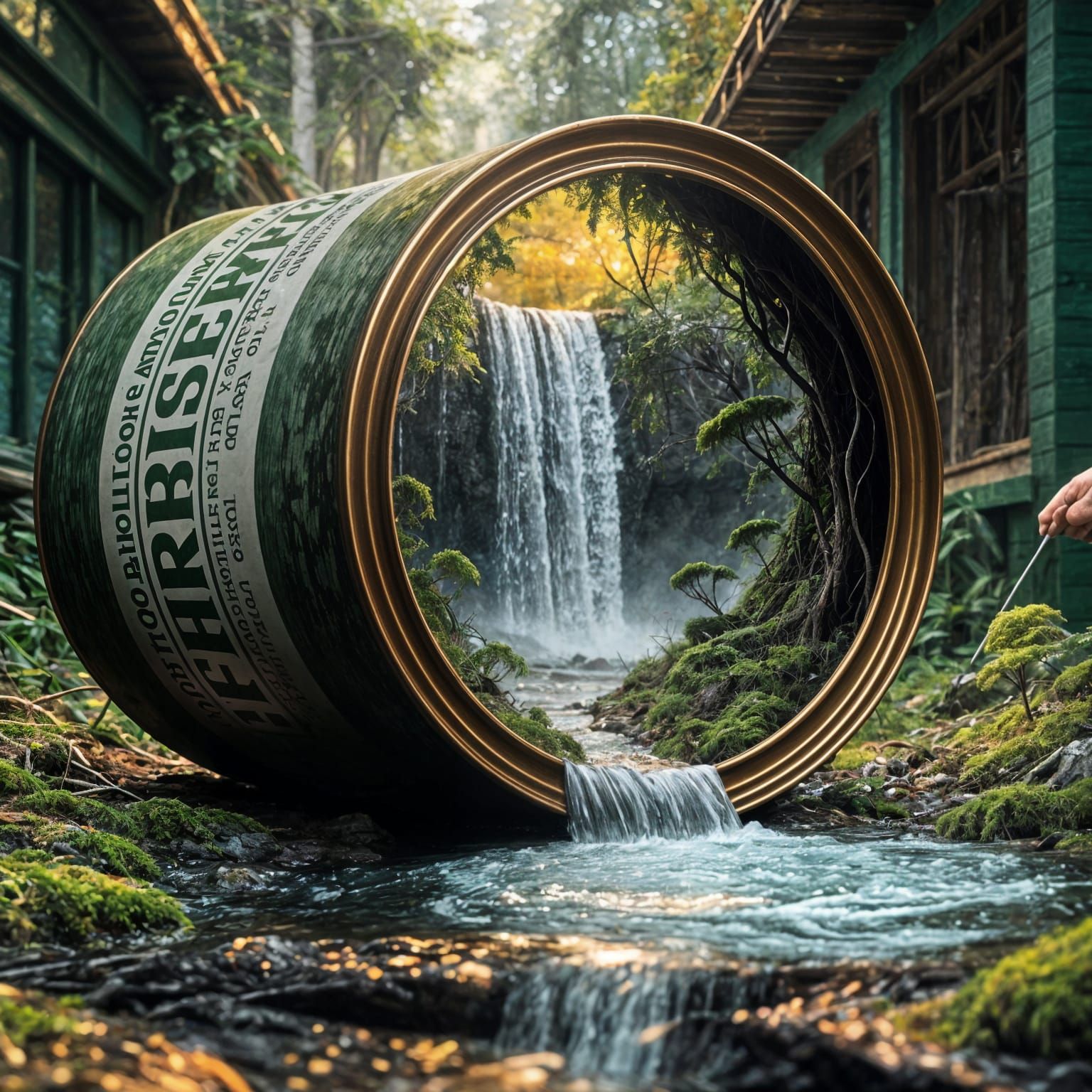 Unexpected Waterfall