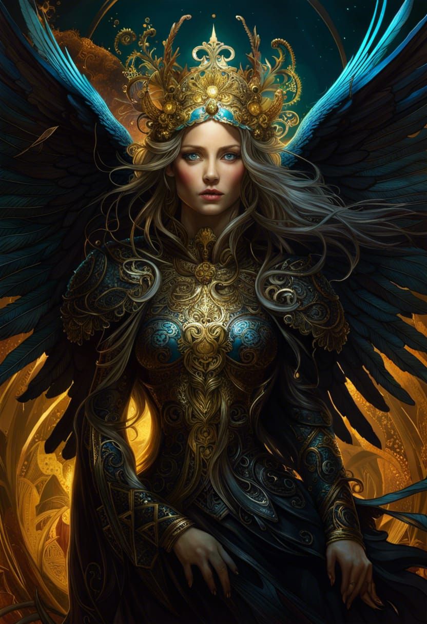 Golden Angel 2 - AI Generated Artwork - NightCafe Creator