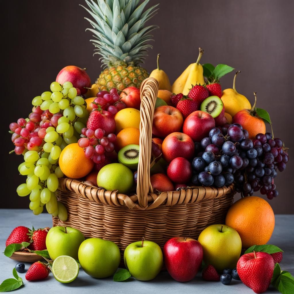 A basket full of fruits