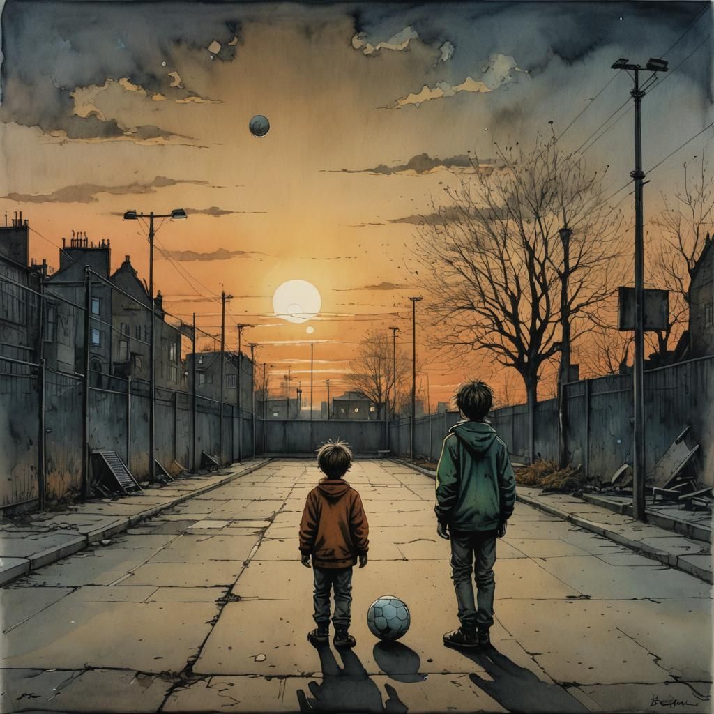 Mama said: be home before dark  by @Nondali