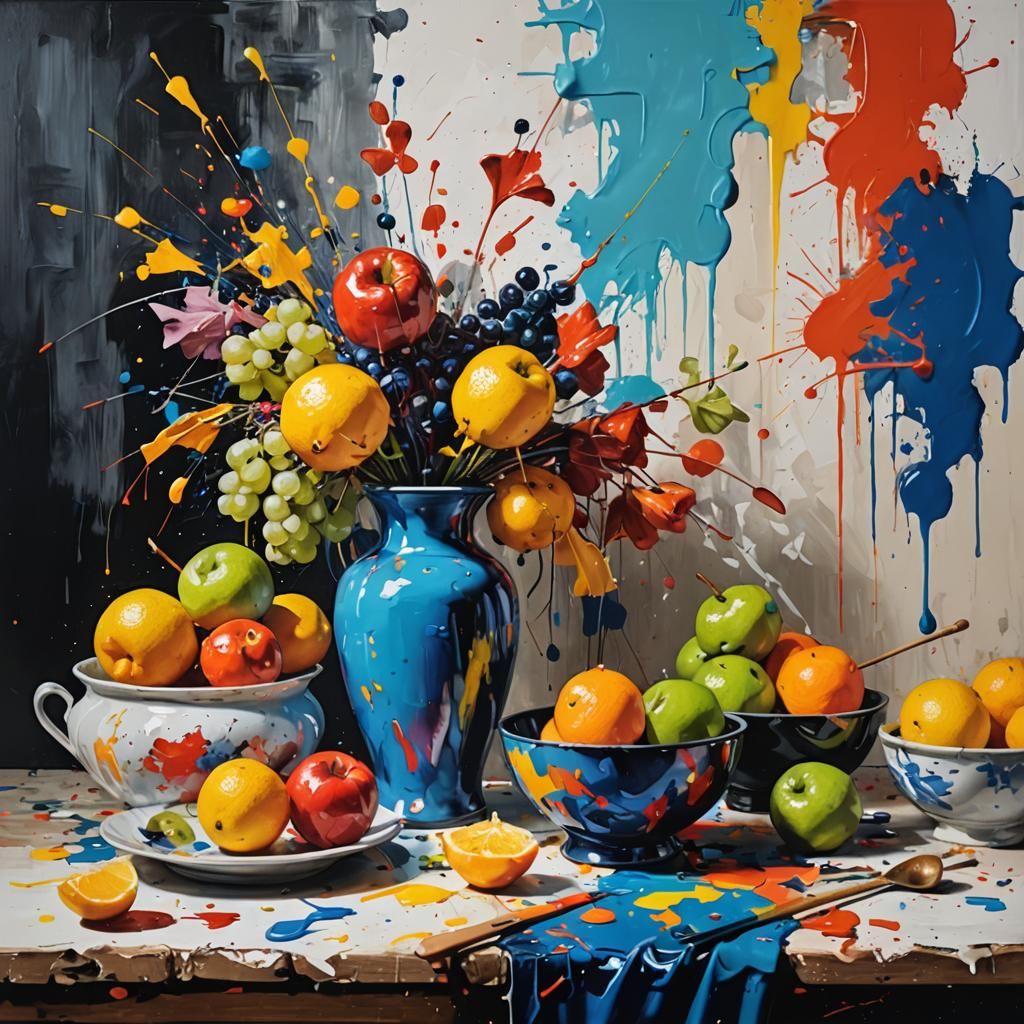 Dynamic Action Painting   by @Montana Deroble