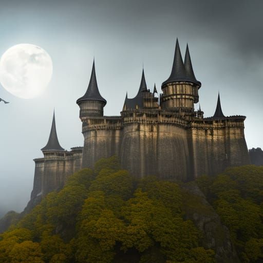 A magnificent medieval castle - AI Generated Artwork - NightCafe Creator