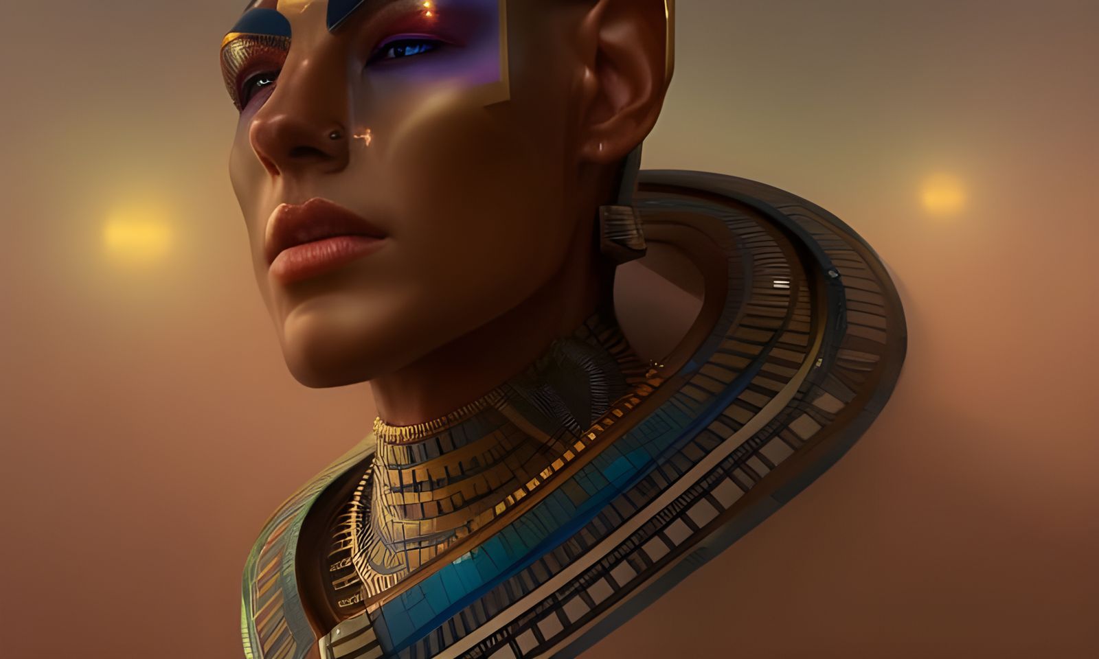 Ancient futuristic Egyptian Kemet design A.i. and robots in ...