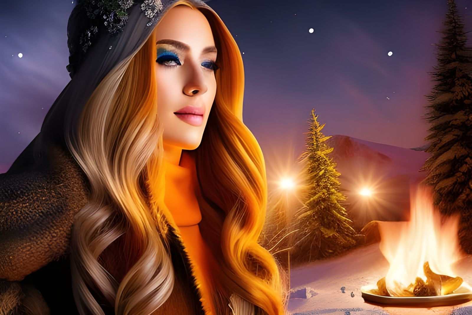 *C4* "A Gorgeous Young Woman With Long Light Blonde Hair,  I...